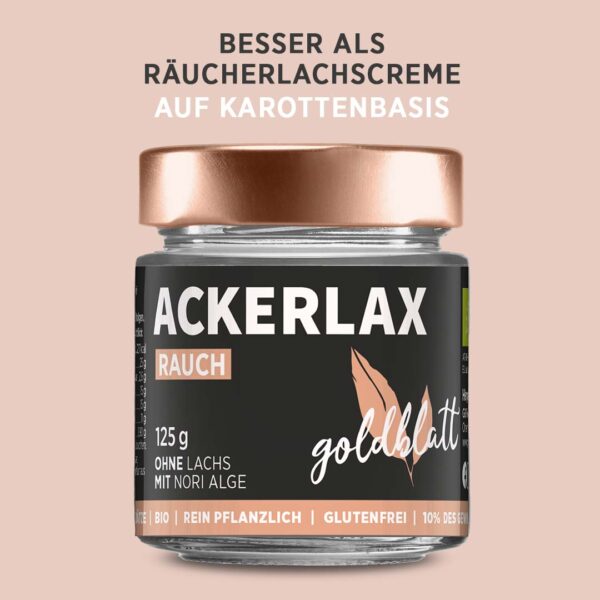 Glas Goldblatt Ackerlax Rauch